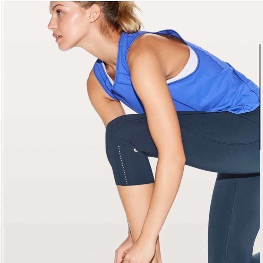 Lululemon Fast & Free Crop II Nulux 19" True Navy - Picture 4 of 8